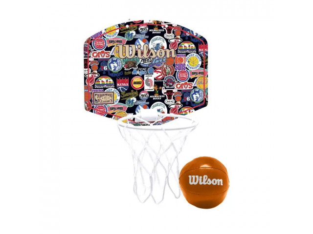Wilson NBA Team Retro Mini Hoop - Навесное баскетбольное мини-кольцо