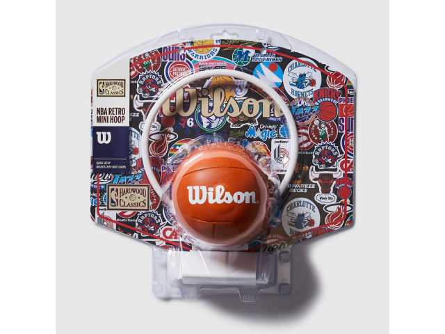 Wilson NBA Team Retro Mini Hoop - Навесное баскетбольное мини-кольцо