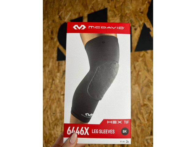 McDavid Extended Compression Leg Sleeve with Hexpad - Компрессионный Наколенник с Защитой(пара)