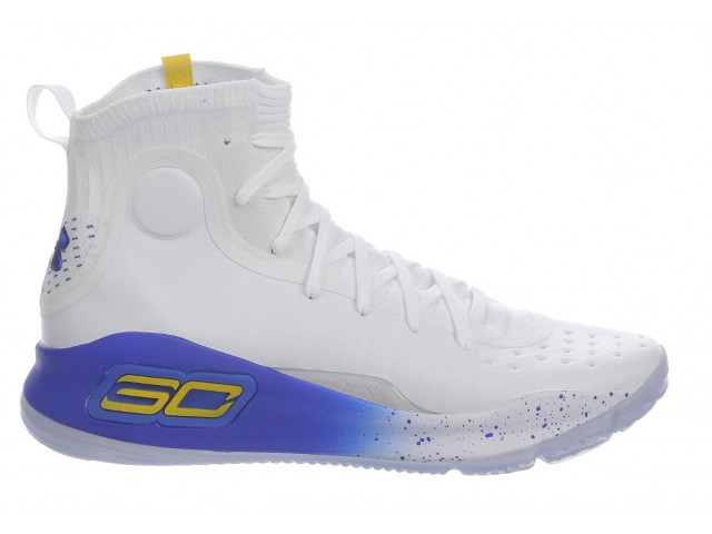 Curry 4 white and on sale blue