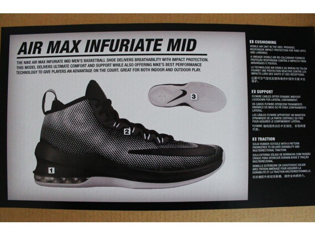 Nike Air Max Infuriate Mid - Баскетбольные Кроссовки