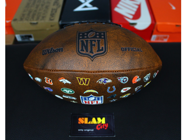 Wilson NFL Official Throwback 32 Team Logo Ball - Мяч для американского футбола