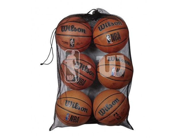 Wilson NBA 6 Ball Mesh Carry Bag Black - Сітка  Для М'ячів