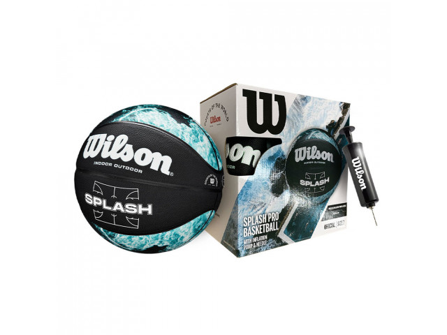 Wilson NBA Splash Pro - Універсальний Баскетбольний М'яч з Насосом