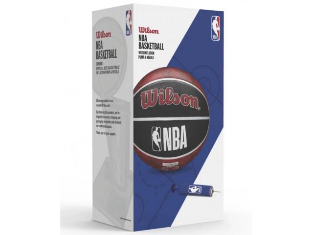 Wilson NBA Team Tribute With Ball Pump - Універсальний Баскетбольний М'яч з Насосом