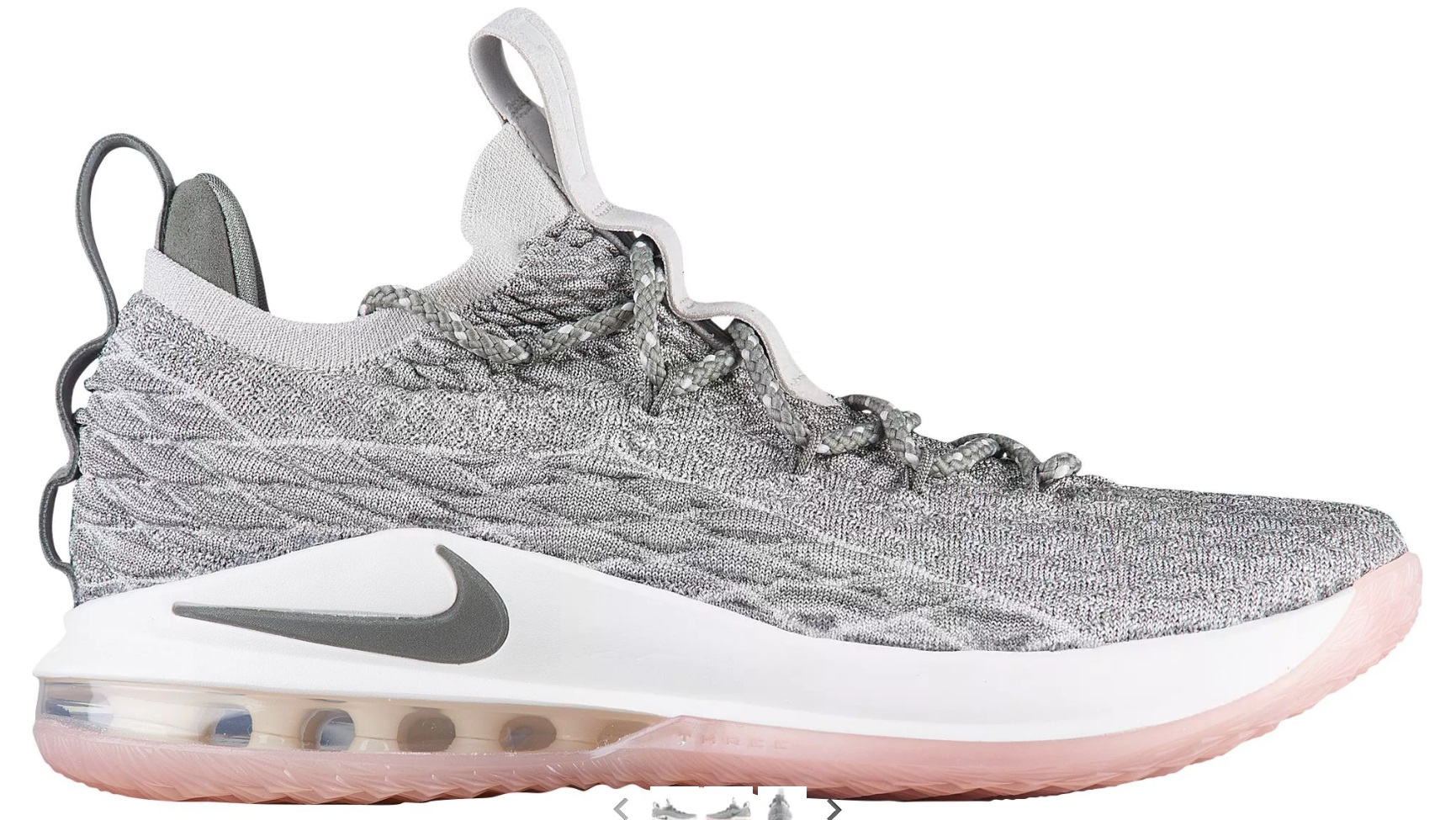 NIKE LEBRON 15 LOW 1755003 Lebron James Light Bone Dark Stucco Sail Coral Stardust