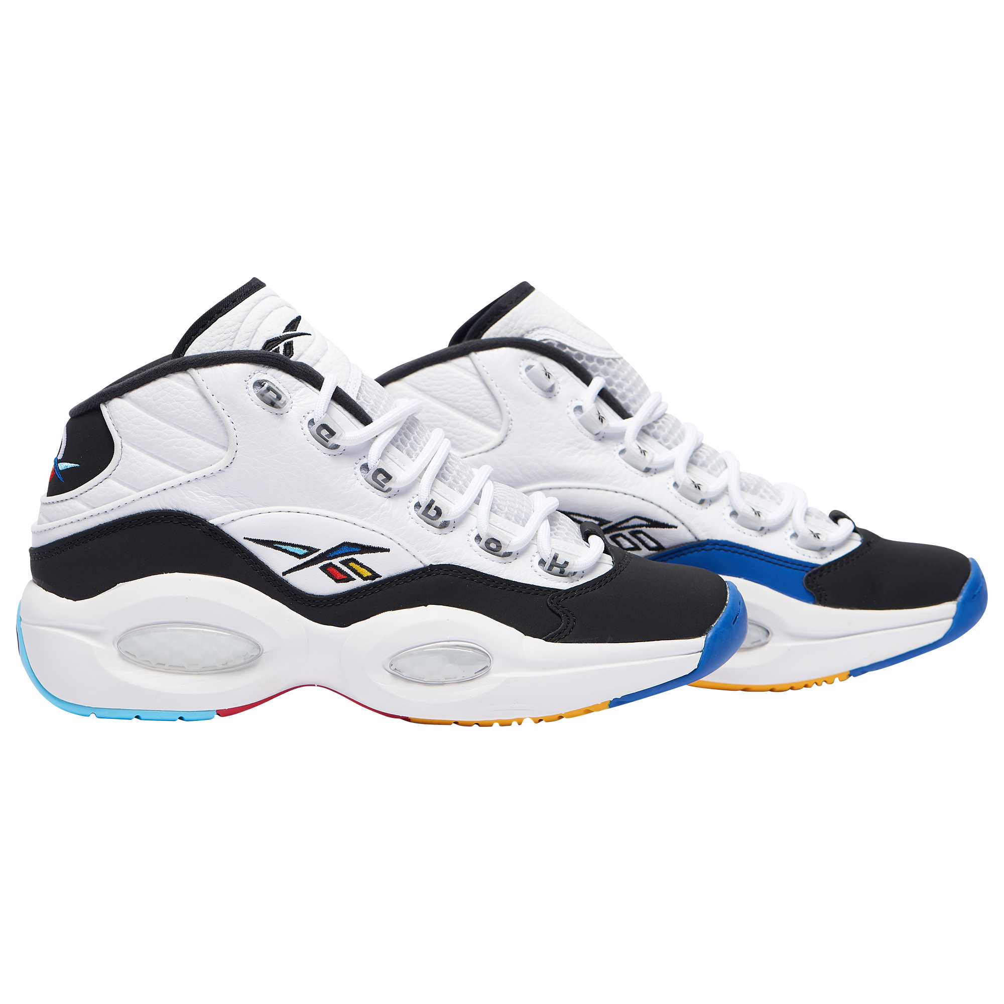 Reebok question mid white 2025 and black